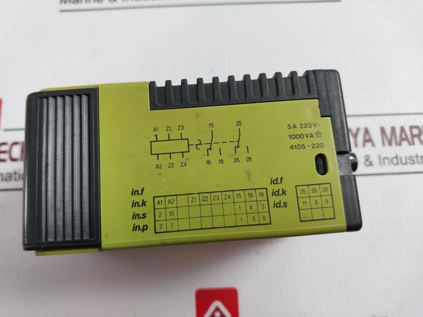 Tele 4105~220 Time Delay Relay 0 To 60 Second Input 5A 220V~
