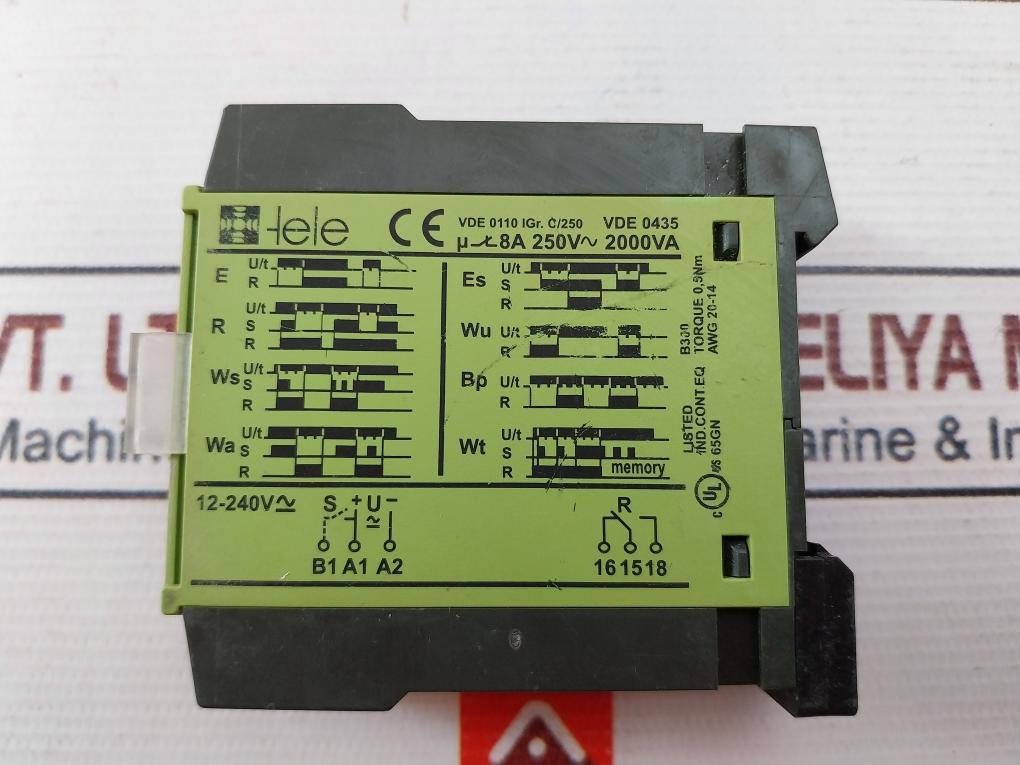 Tele D6M Multifunction Timer 12-240V Awg 20-14 8A 250V 2000Va