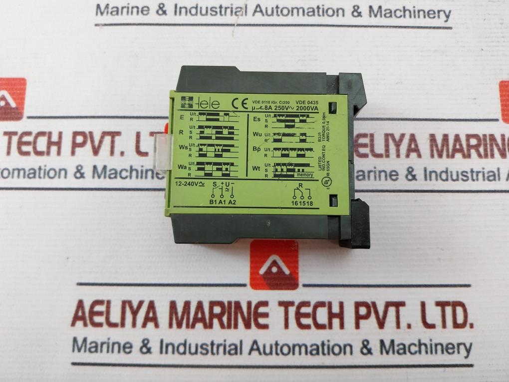 Tele D6M Multifunction Timer 12-240V Awg 20-14 8A 250V 2000Va