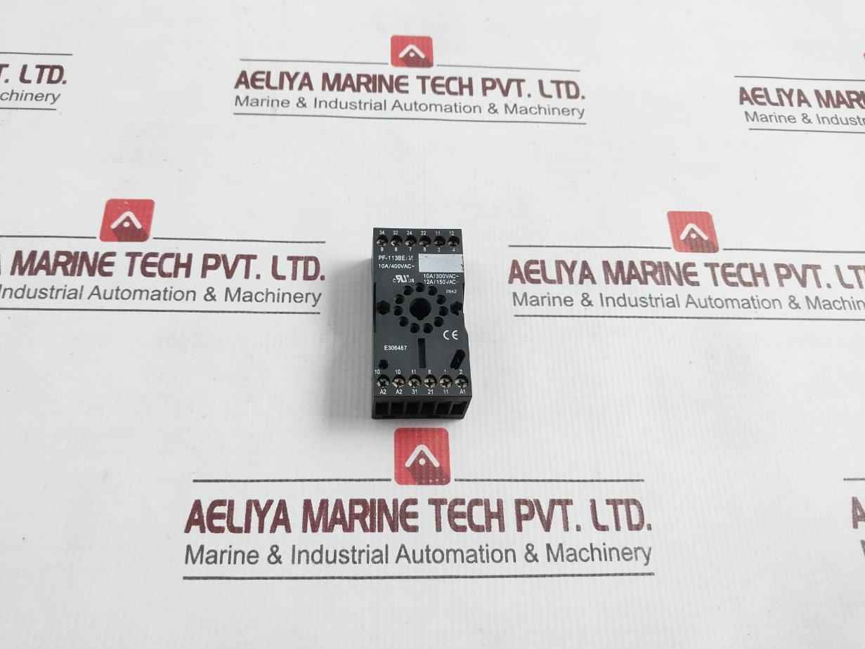 Tele Pf-113Be/M Relay Socket E306487 12A/150Vac~