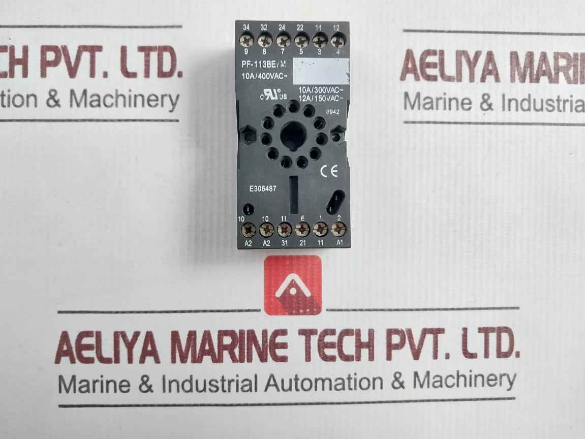 Tele Pf-113Be/M Relay Socket E306487 12A/150Vac~