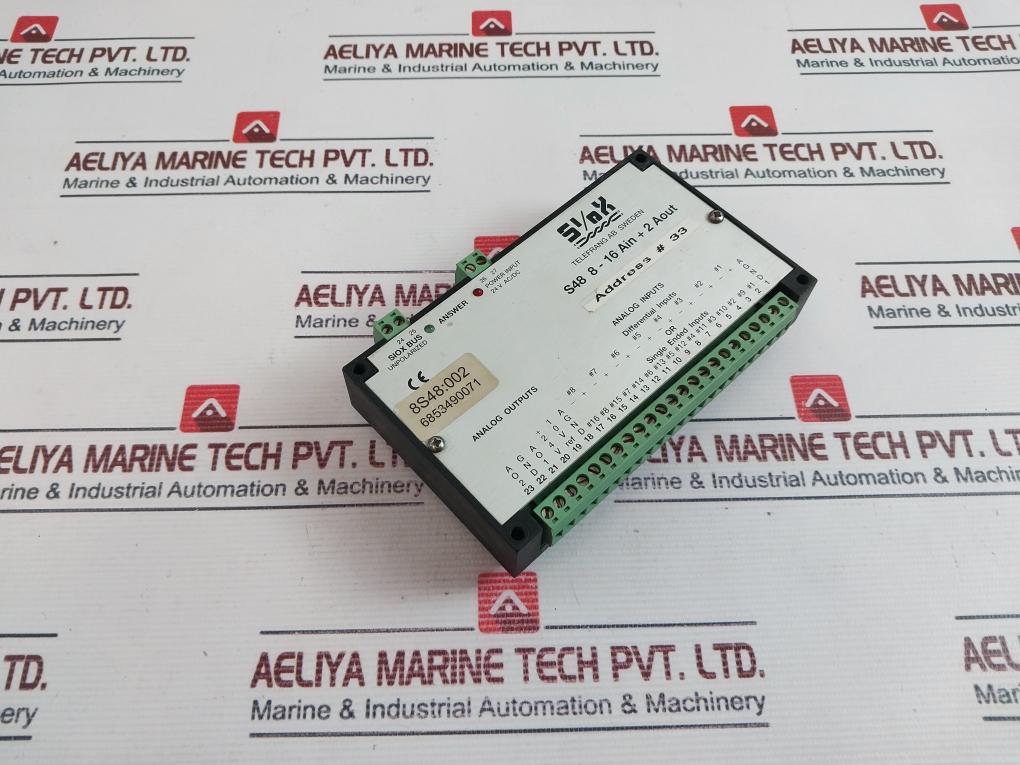 Telefrang S48 8-16 Ain+2 Aout Analog Input Output Module 24V
