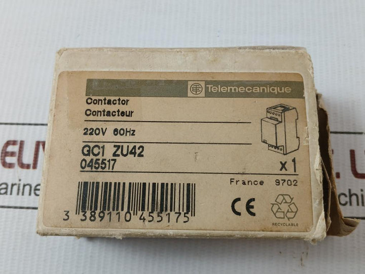 Telemecanique 220V 60Hz Definite Purpose Contactor Gc1-zu42