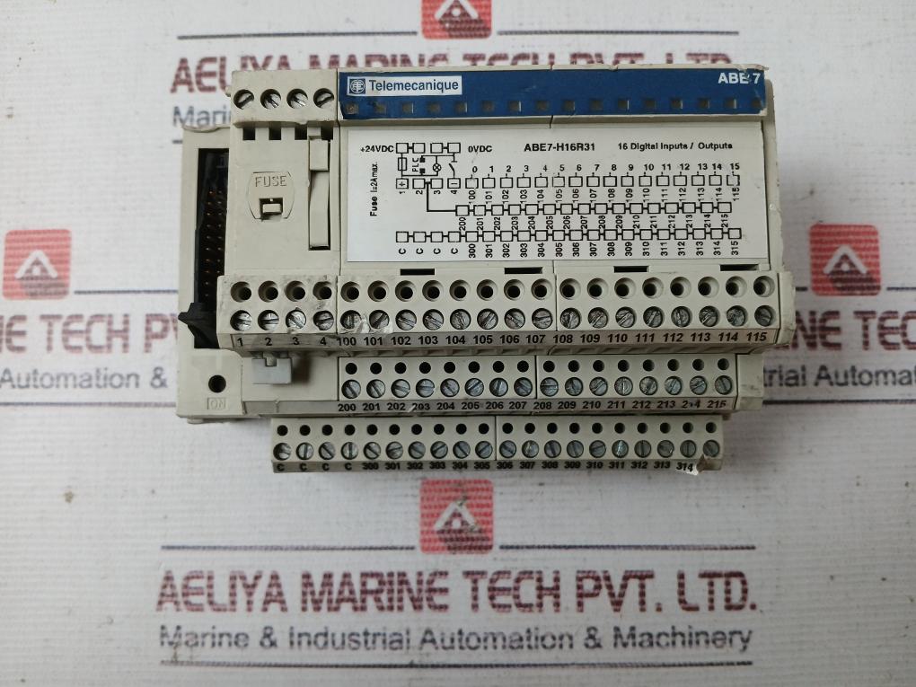 Telemecanique Abe7-h16R31 16 Digital Input/Output Module +24Vdc 30Vdc