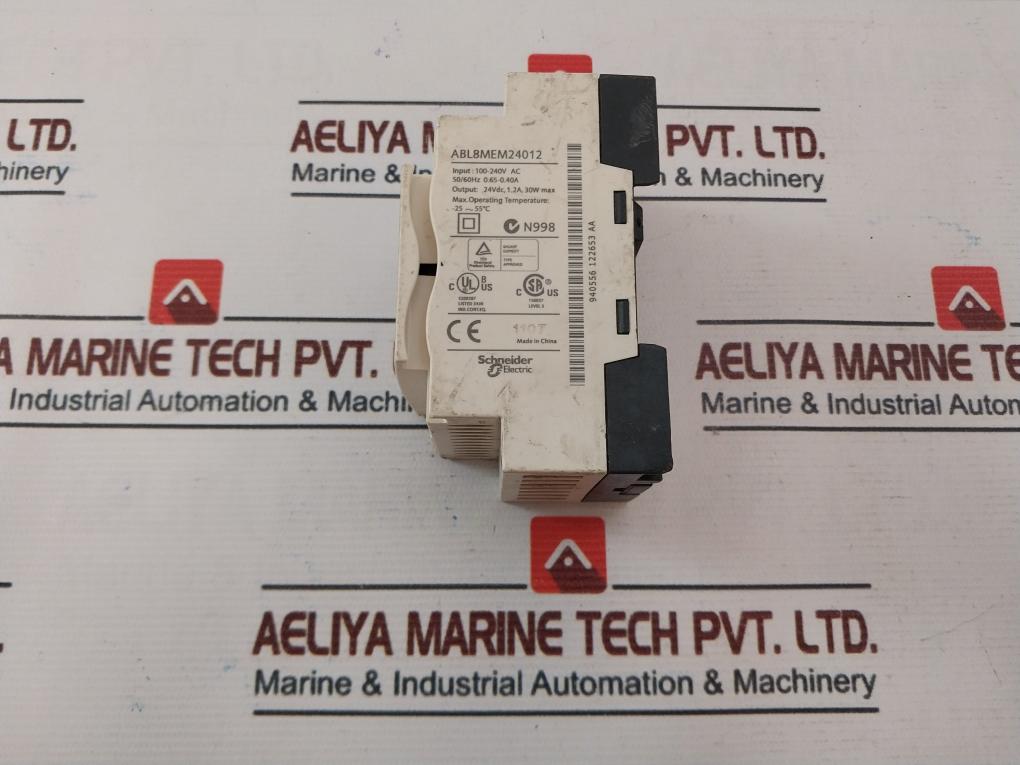 Telemecanique Abl8Mem24012 Modular Power Supply 100-240Vac 0.65-0.40A 50/60Hz