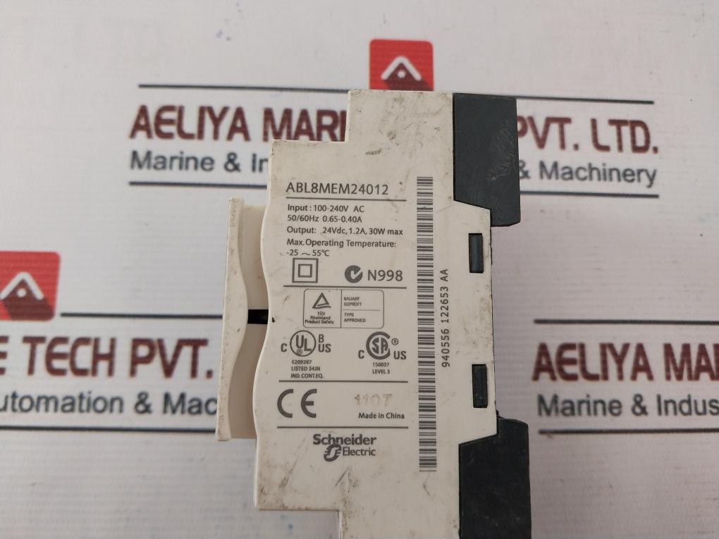 Telemecanique Abl8Mem24012 Modular Power Supply 100-240Vac 0.65-0.40A 50/60Hz