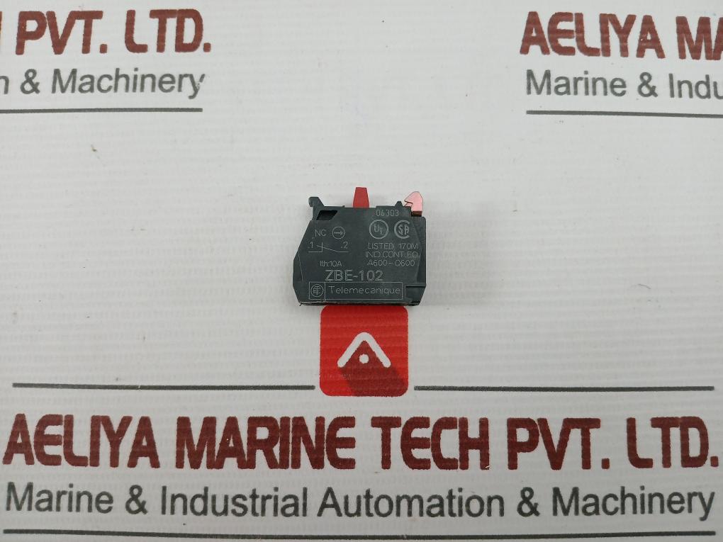 Telemecanique Ac15-240V 3A Auxiliary Contact Block Zbe-102