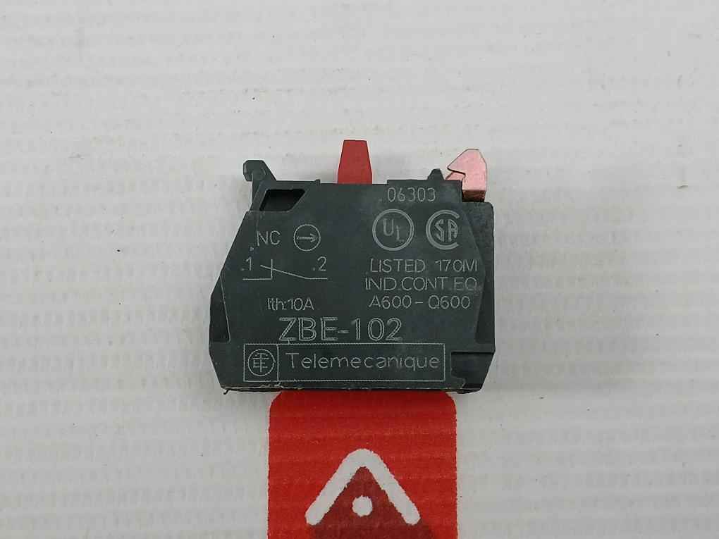 Telemecanique Ac15-240V 3A Auxiliary Contact Block Zbe-102