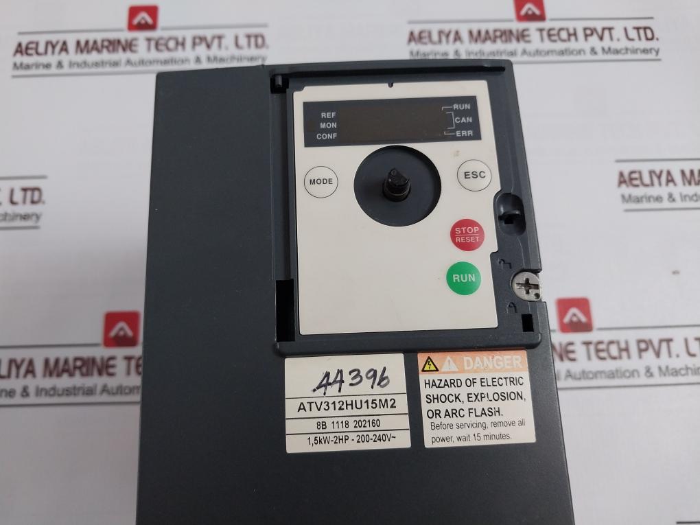 Telemecanique Atv312Hu15M2 Variable Speed Drive V5.1 Ie54 200-240V- 1,2Nm 10,7 Lb-in