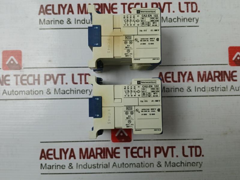 Telemecanique Ca2-en 122 Control Relay Vde 0660 Iec 337-1 600V A600 Q600