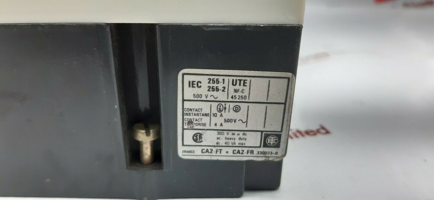 Telemecanique Ca2-fr 111 Controller Time Relay 200v 50hz 208v 60hz