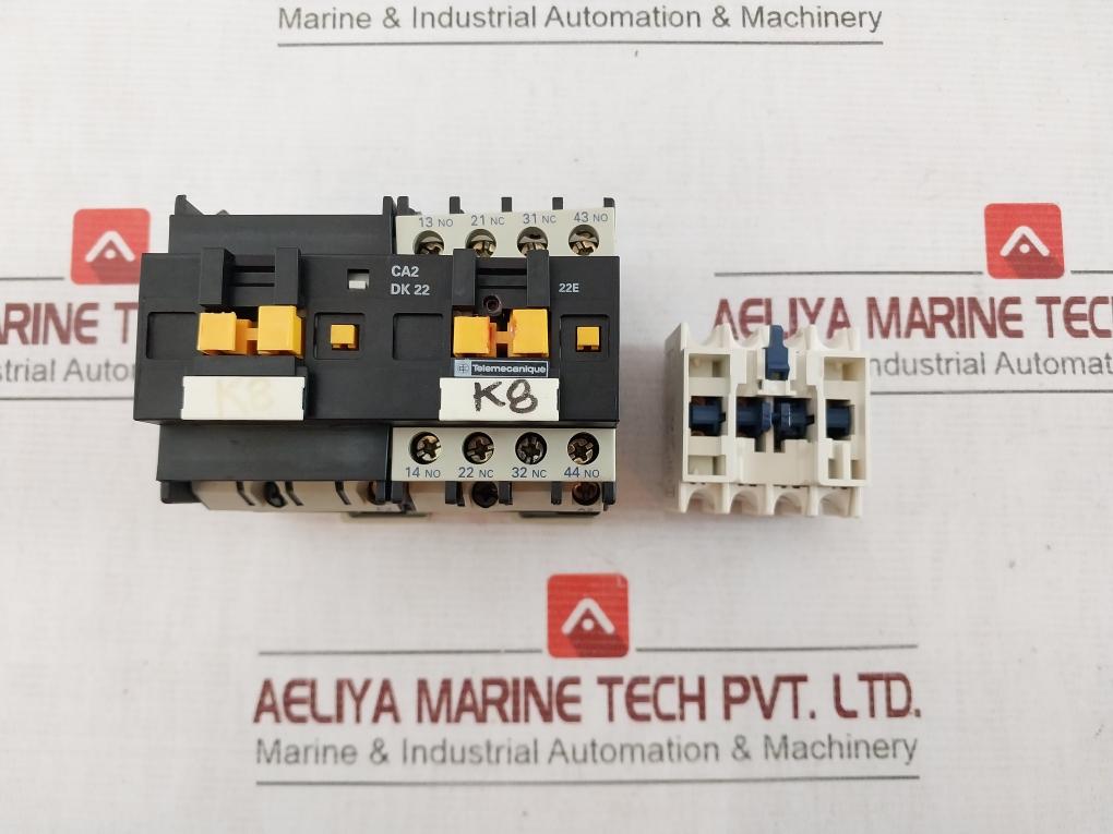 Telemecanique Ca2 Dk 22 Control Relay 110V Ac 50/60Hz Iec/En 60947-5-1 10A