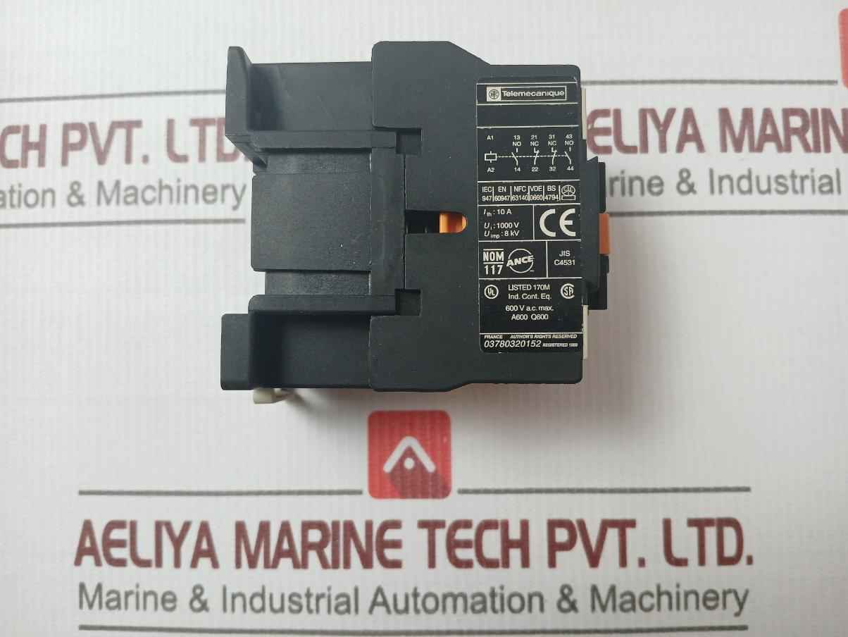 Telemecanique Ca2 Dn22 Control Relay 600Vac Max 10A 03780320152