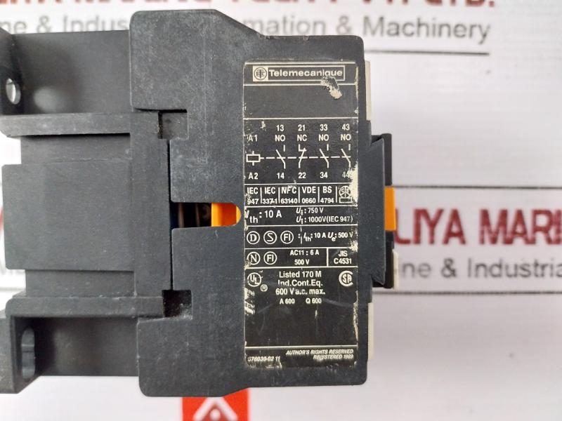 Telemecanique Ca2 Dn 31 Control Relay 750V 1000V 10A 220-240V 50/60Hz