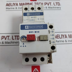 Telemecanique Gv1-l1 Manual Motor Starter W/ Auxiliary Contact Block Gv1-m10