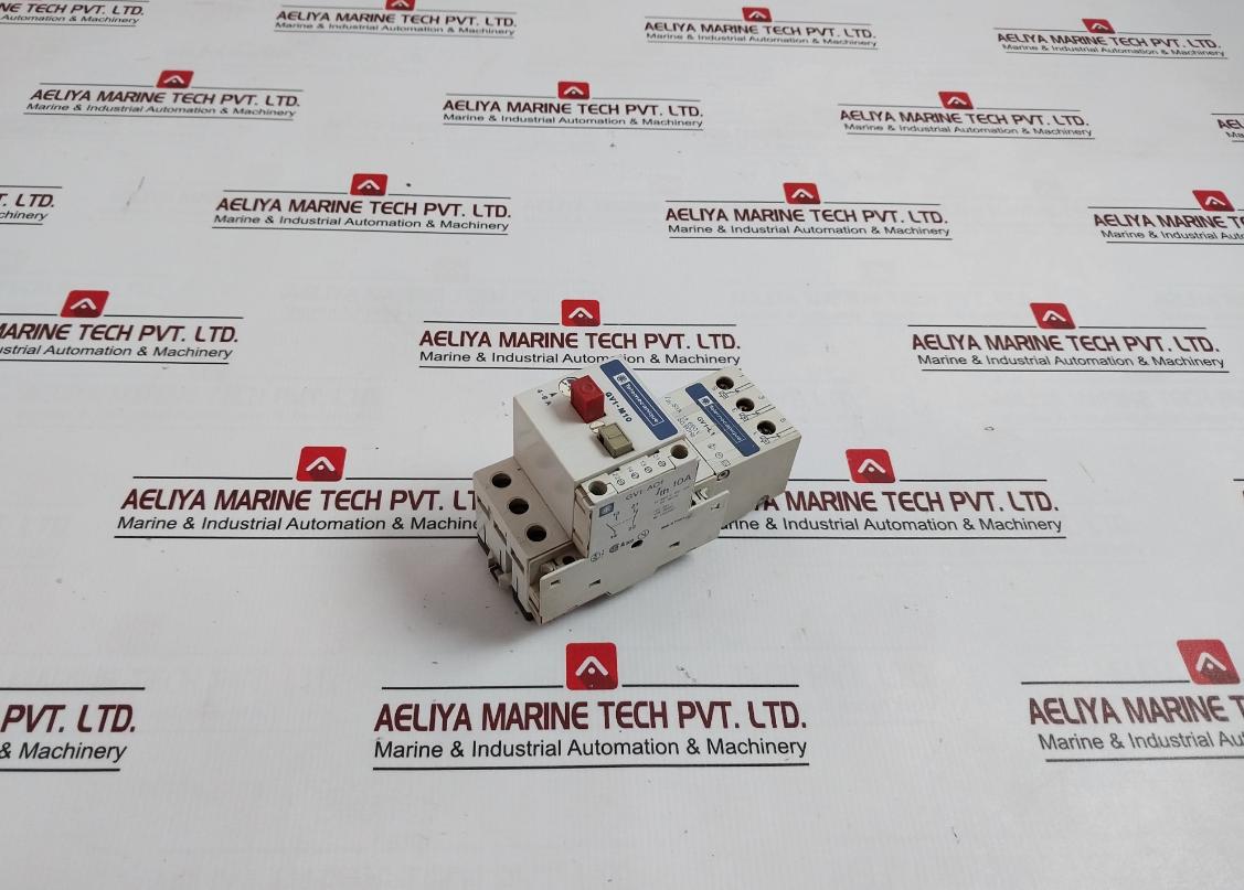 Telemecanique Gv1-l1 Manual Motor Starter W/ Auxiliary Contact Block Gv1-m10