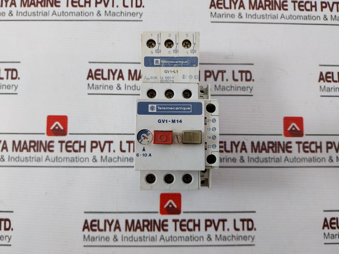 Telemecanique Gv1-l1 Motor Protection Circuit Breaker 63A 660V 50/60Hz