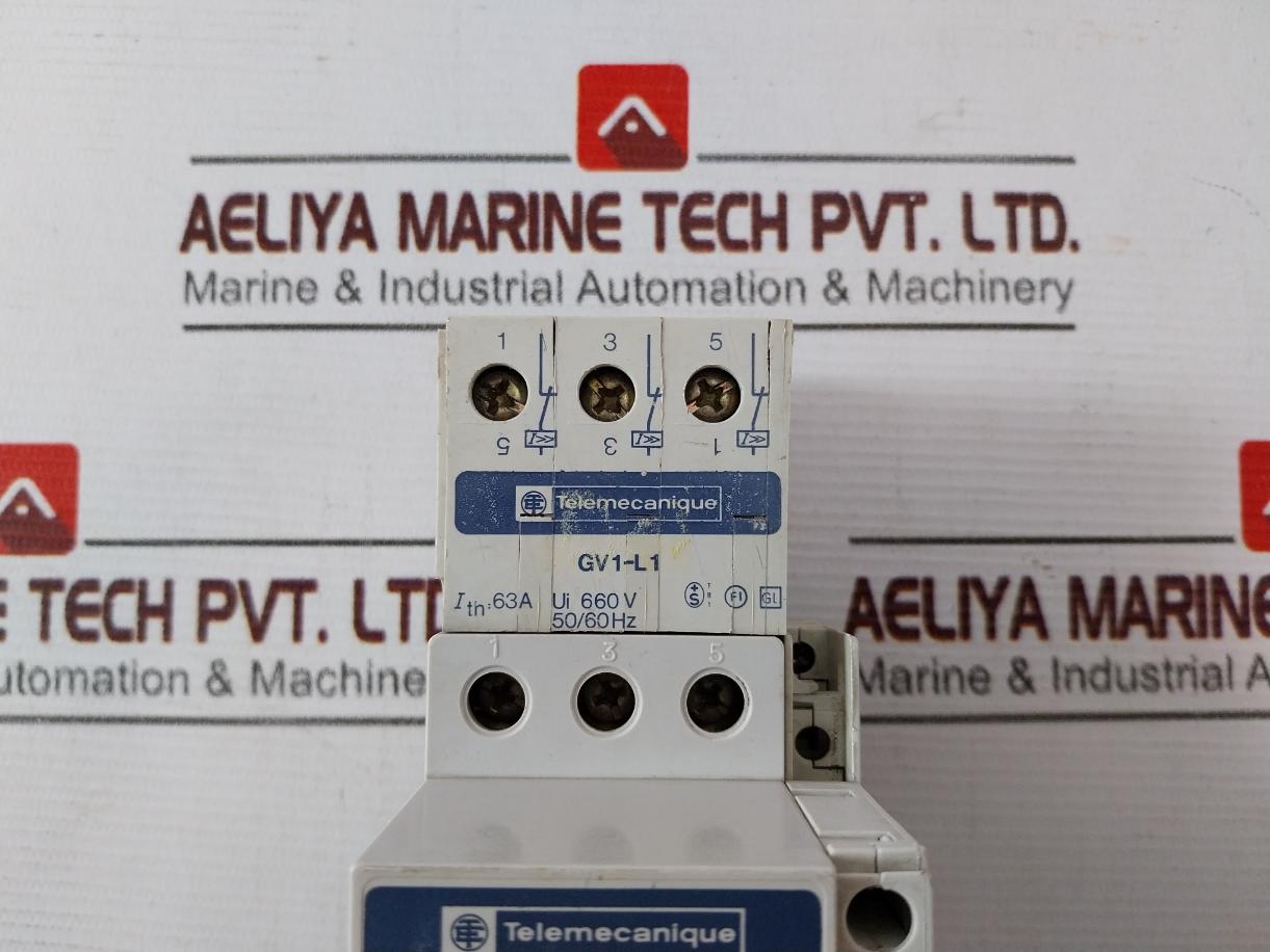 Telemecanique Gv1-l1 Motor Protection Circuit Breaker 63A 660V 50/60Hz