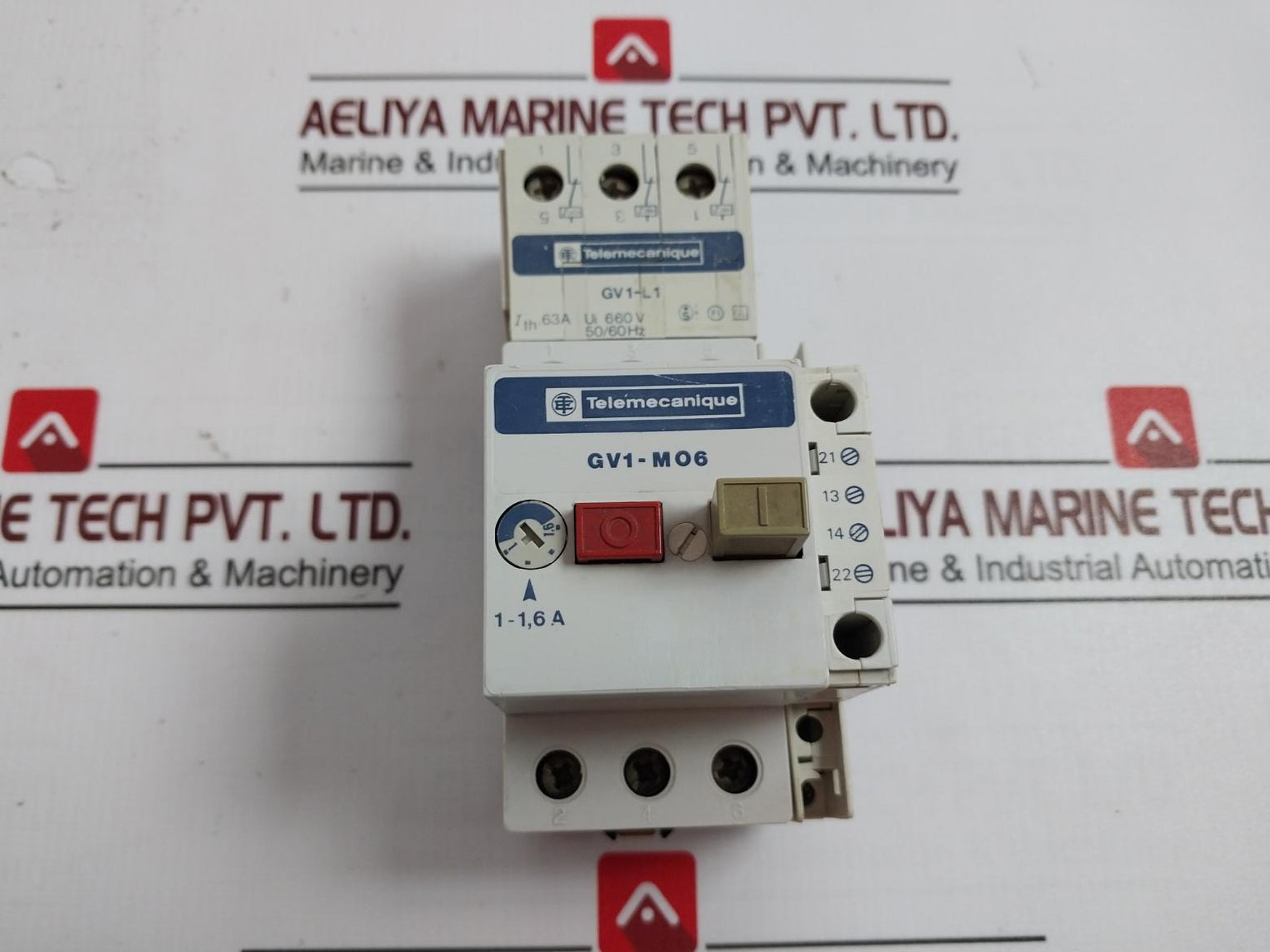 Telemecanique Gv1-m06 Motor Circuit Breaker 660V 50/60Hz 220-380-440V