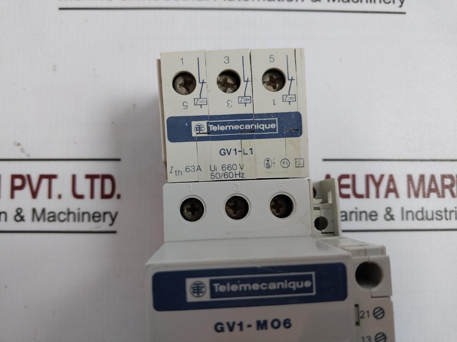 Telemecanique Gv1-m06 Motor Circuit Breaker 660V 50/60Hz 220-380-440V