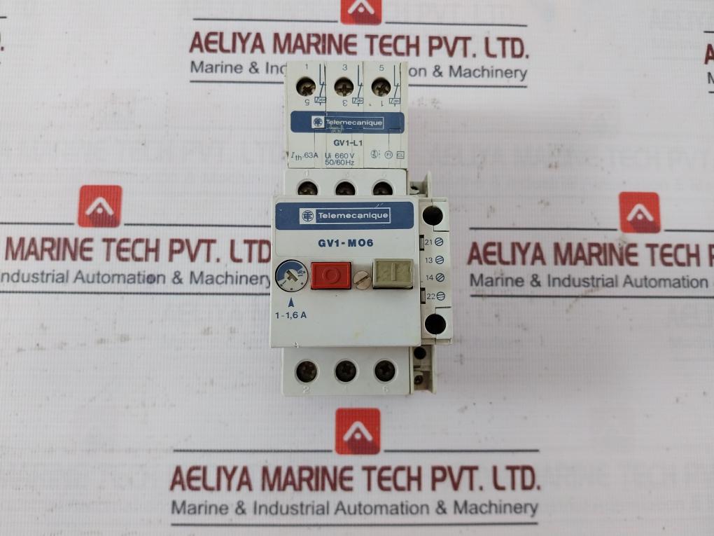 Telemecanique Gv1-m06 Motor Circuit Breaker 660V 50/60Hz Iec 292-1 157-1