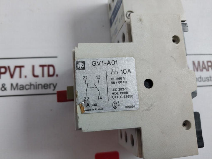 Telemecanique Gv1-m14 Motor Circuit Breaker 300V Max