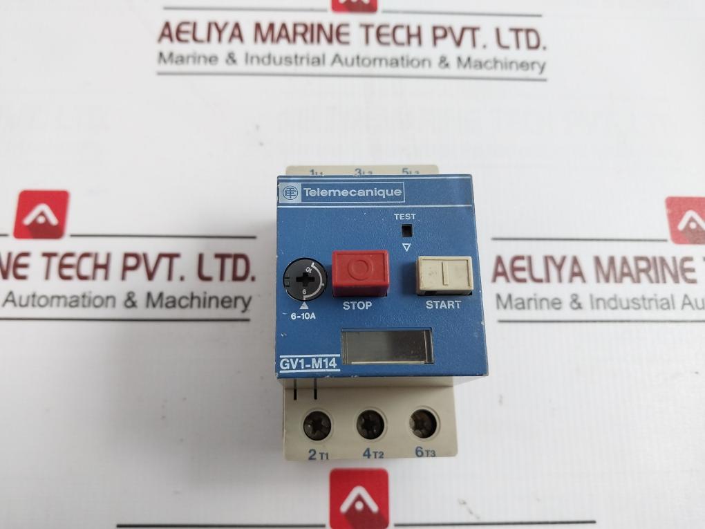 Telemecanique Gv1-m14 Motor Protector With Auxiliary Contact Block 660V 50/60Hz