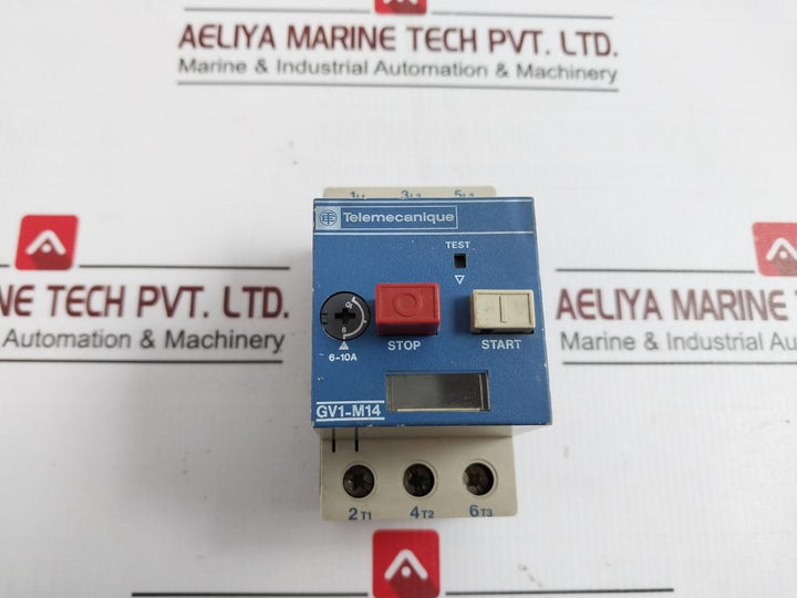 Telemecanique Gv1-m14 Motor Protector With Auxiliary Contact Block 660V 50/60Hz