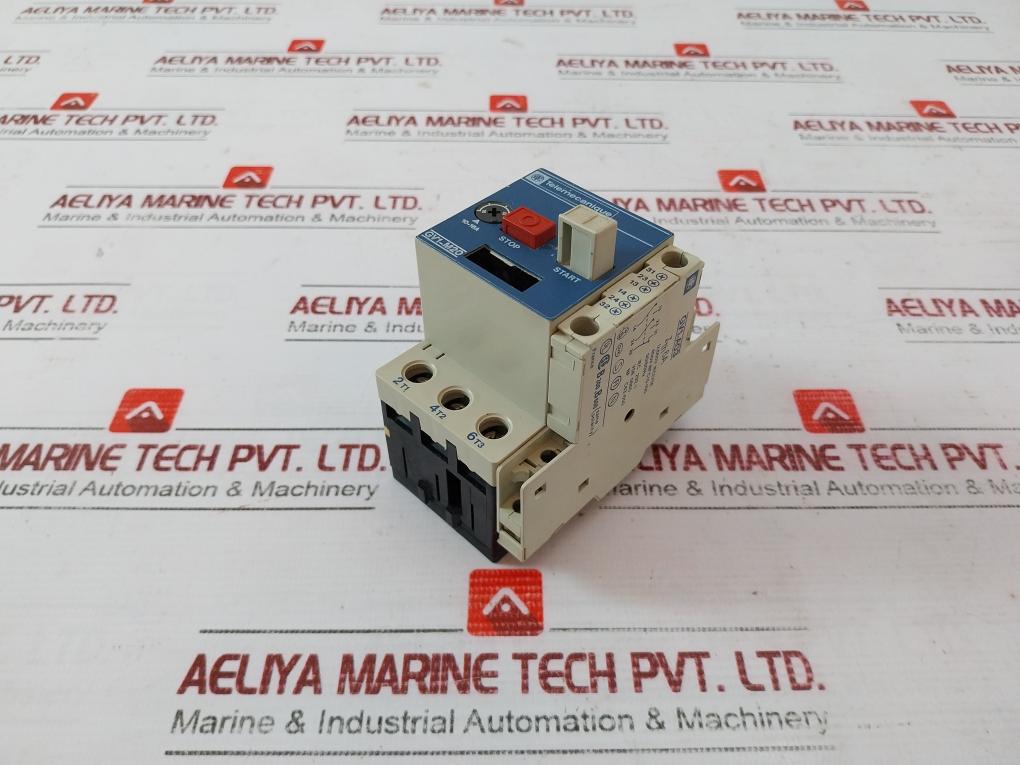 Telemecanique Gv1-m20 Din Rail Mount Circuit Breaker 10-16A 600V 6A 660V Iec/Vde