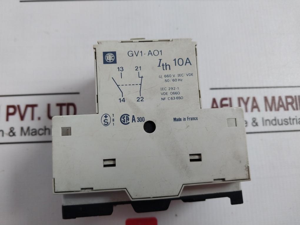 Telemecanique Gv1-m20 Din Rail Mount Circuit Breaker 300V Max