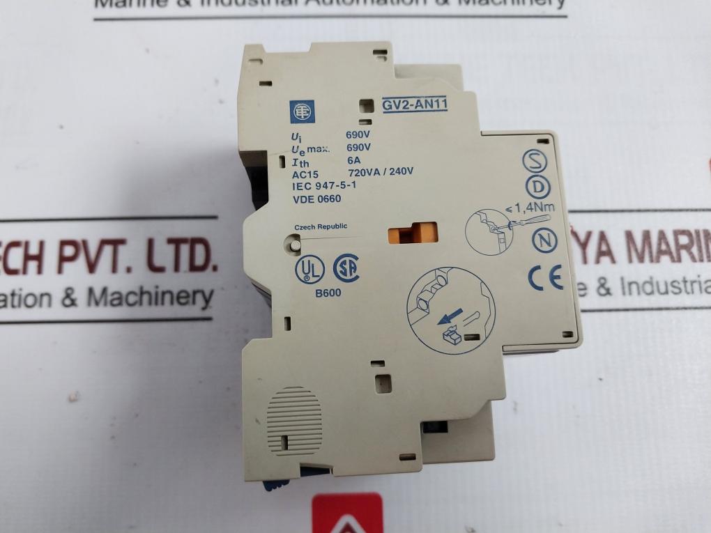 Telemecanique Gv2-m04 Motor Protection Circuit Breaker 0.25–0.63 A 690V 6A