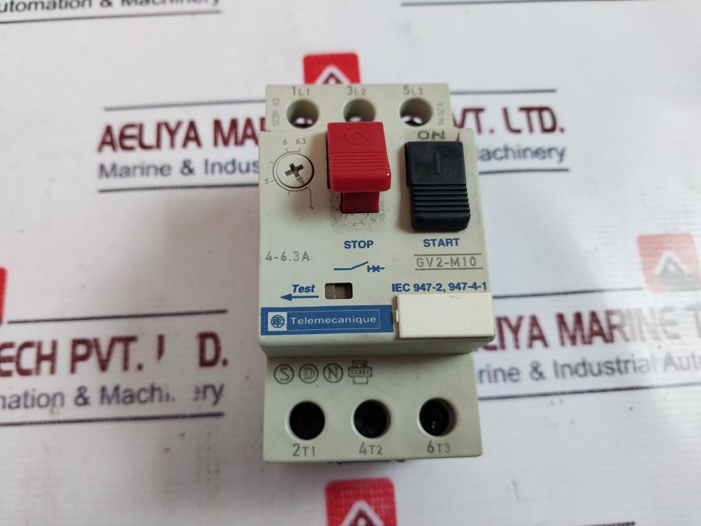 Telemecanique Gv2-m10 Motor Circuit Breaker 4-6.3A 690V 50/60Hz