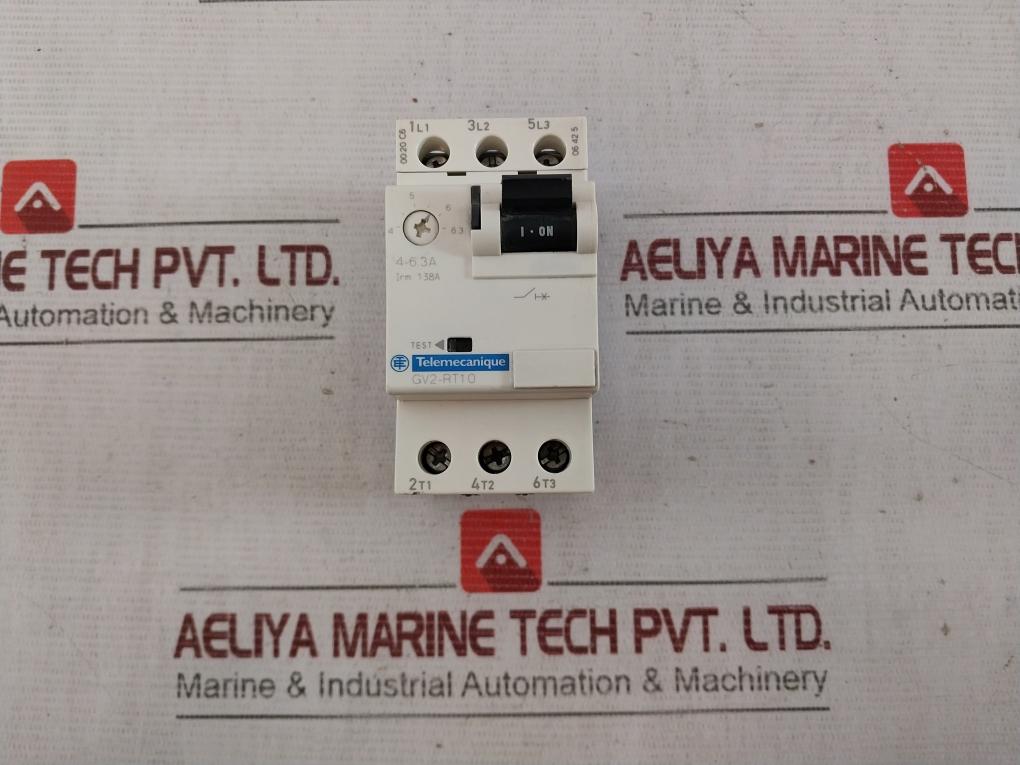 Telemecanique Gv2-rt10 Motor Circuit Breaker 690V 50/60Hz 6Kv 138A 4-6,3A