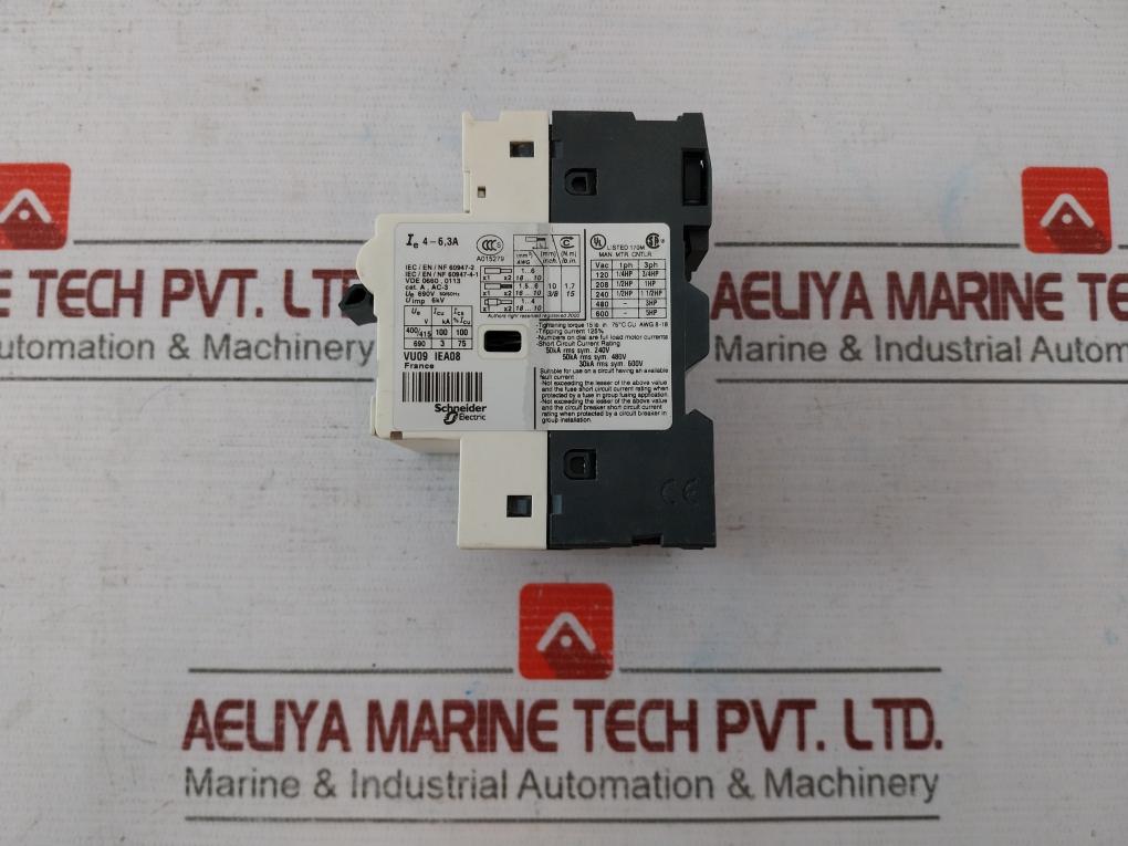 Telemecanique Gv2-rt10 Motor Circuit Breaker 690V 50/60Hz A015279 Vu09 Iea08