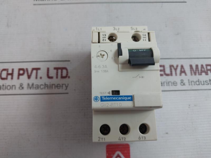 Telemecanique Gv2-rt10 Motor Circuit Breaker 690V Ac 50/60Hz 6Kv 138A A015279