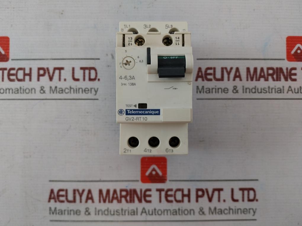 Telemecanique Gv2-rt10 Motor Protection Circuit Breaker 690V 50/60Hz 6Kv A015279