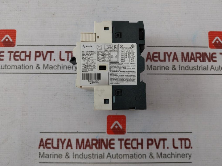 Telemecanique Gv2-rt10 Motor Protection Circuit Breaker 690V 50/60Hz 6Kv A015279