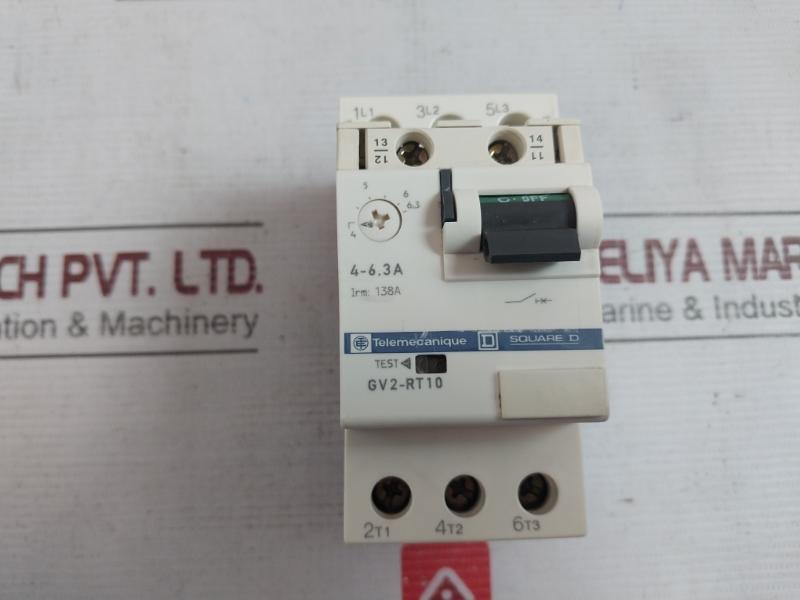 Telemecanique Gv2-rt10 Square D Motor Circuit Breaker 690V 50/60Hz Awg 8-18 6Kv