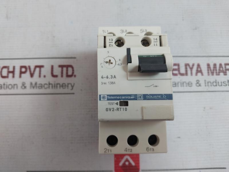 Telemecanique Gv2-rt10 Square D Motor Circuit Breaker Awg 8-18 690V Ac, 50/60Hz