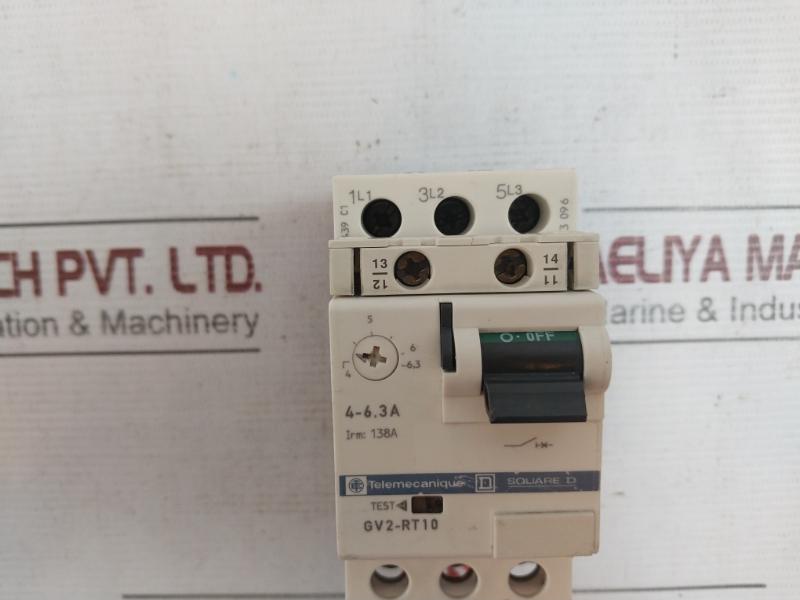 Telemecanique Gv2-rt10 Square D Motor Circuit Breaker Awg 8-18 690V Ac, 50/60Hz