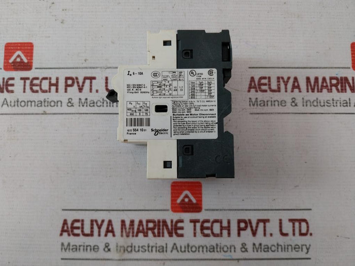 Telemecanique Gv2-rt14 Motor Circuit Breaker 6-10A 200A 6Kv 50/60Hz