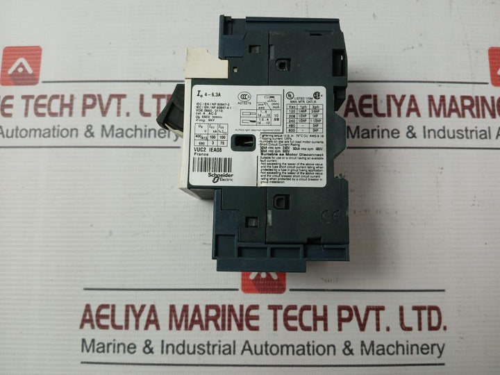 Telemecanique Gv2Me103 Motor Circuit Breaker 50/60Hz 4-6.3A 6Kv