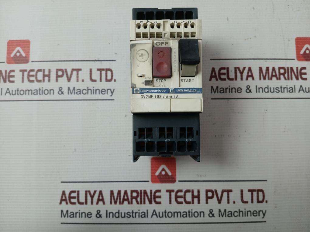 Telemecanique Gv2Me103 Motor Circuit Breaker 50/60Hz Ie 4-6,3A Uimp 6Kv