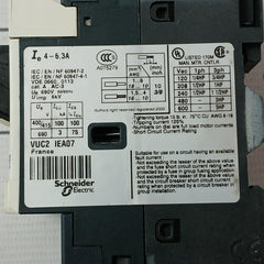 Telemecanique Gv2Me103 Motor Circuit Breaker 50/60Hz Ie 4-6,3A Uimp 6Kv
