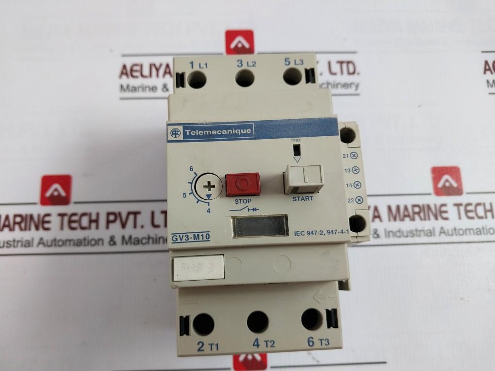 Telemecanique Gv3-m10 Motor Circuit Breaker With Gv1-a01 Contact Block 690V
