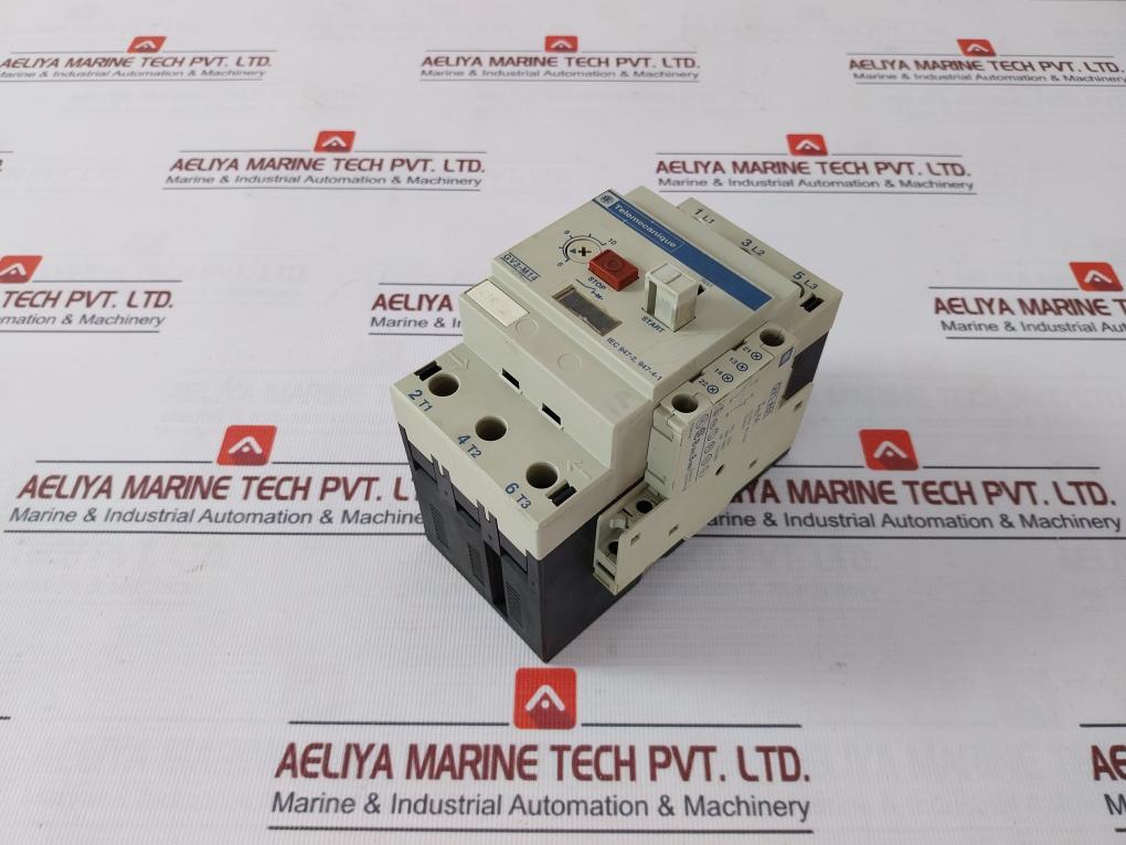 Telemecanique Gv3-m14 Motor Circuit Breaker W/ Aux. Contact Block Gv1-a01 125%