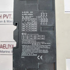 Telemecanique Gv3-m40 Motor Circuit Breaker 690V 50/60 Hz