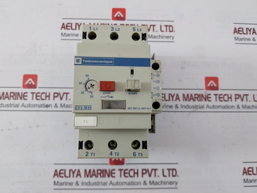 Telemecanique Gv3-m40 Motor Circuit Breaker Gv1-a01 690V 50/60Hz 6A 660V 25-40A