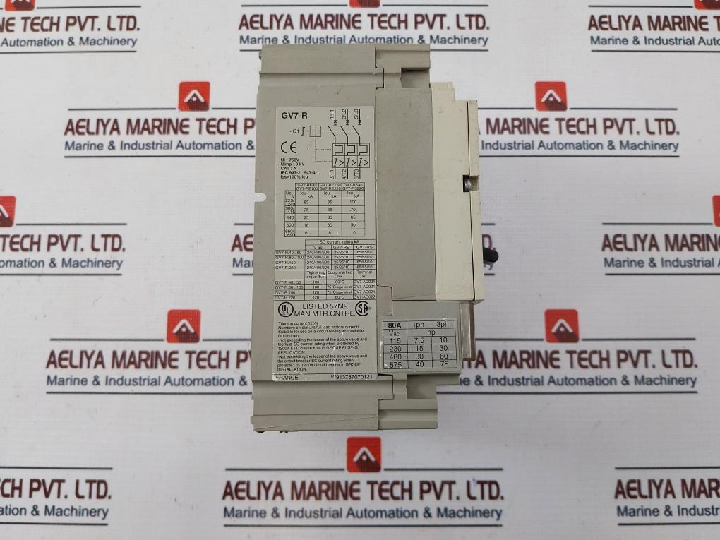 Telemecanique Gv7-re80 Motor Protection Circuit Breaker