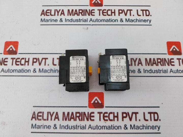 Telemecanique La1-d02 A 65 Contact Block 10a 660v